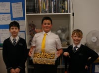 School pupils working on local community projects